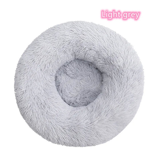 Donut Cuddler Calming Pet Bed - Light Grey