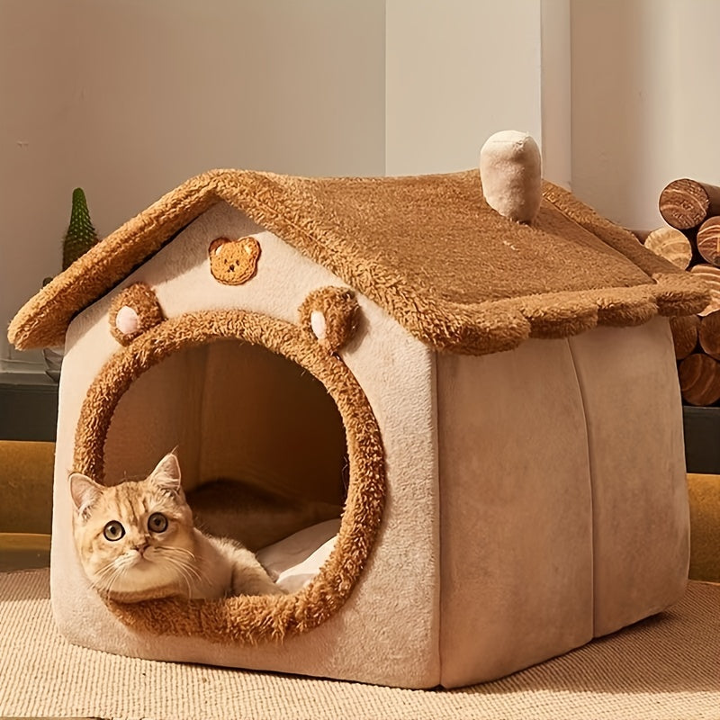 Pet Bed House For Cats 🐾🏡, Removable And Washable Cat House ✨🧺