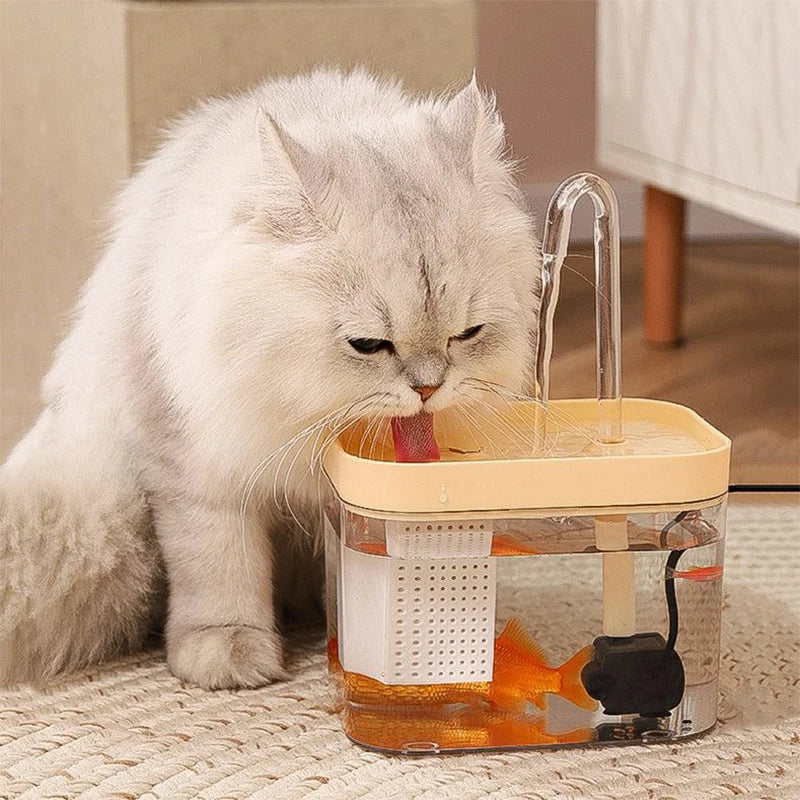 Transparent Circulating Pet Water Fountain