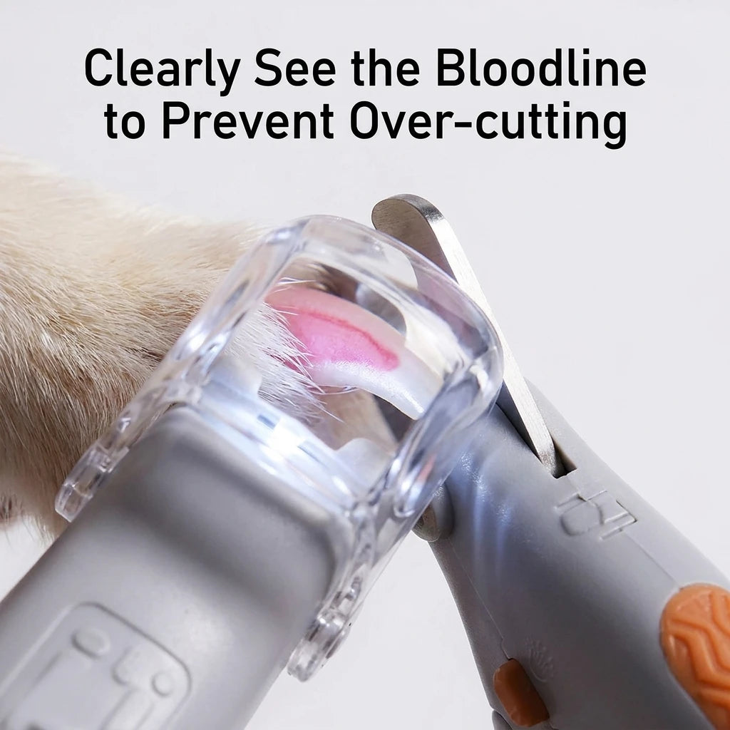 LED Pet Nail Clippers with Magnifier