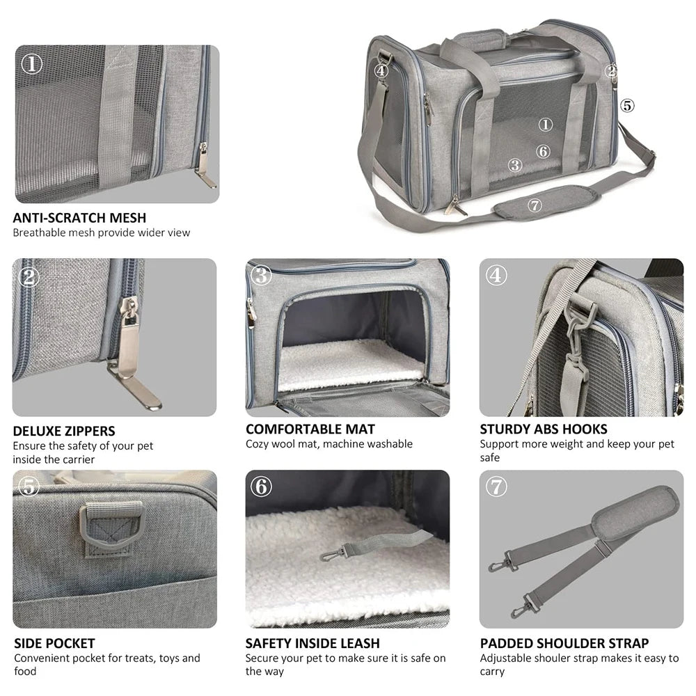 Collapsible Travel Pet Carrier