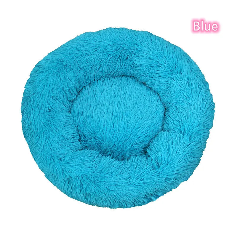 Donut Cuddler Calming Pet Bed - Blue