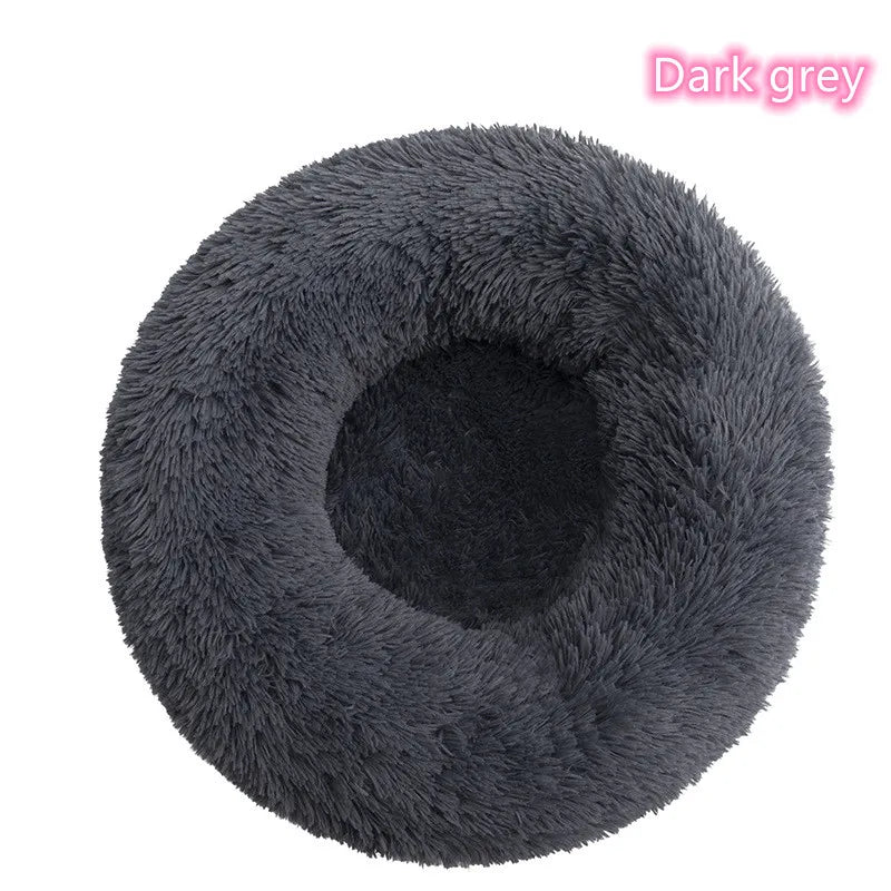 Donut Cuddler Calming Pet Bed - Dark Grey