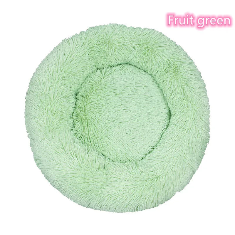 Donut Cuddler Calming Pet Bed - Fruit Green