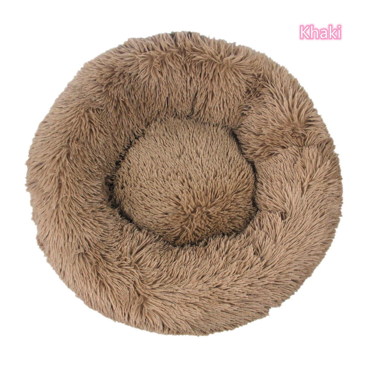 Donut Cuddler Calming Pet Bed - Khaki