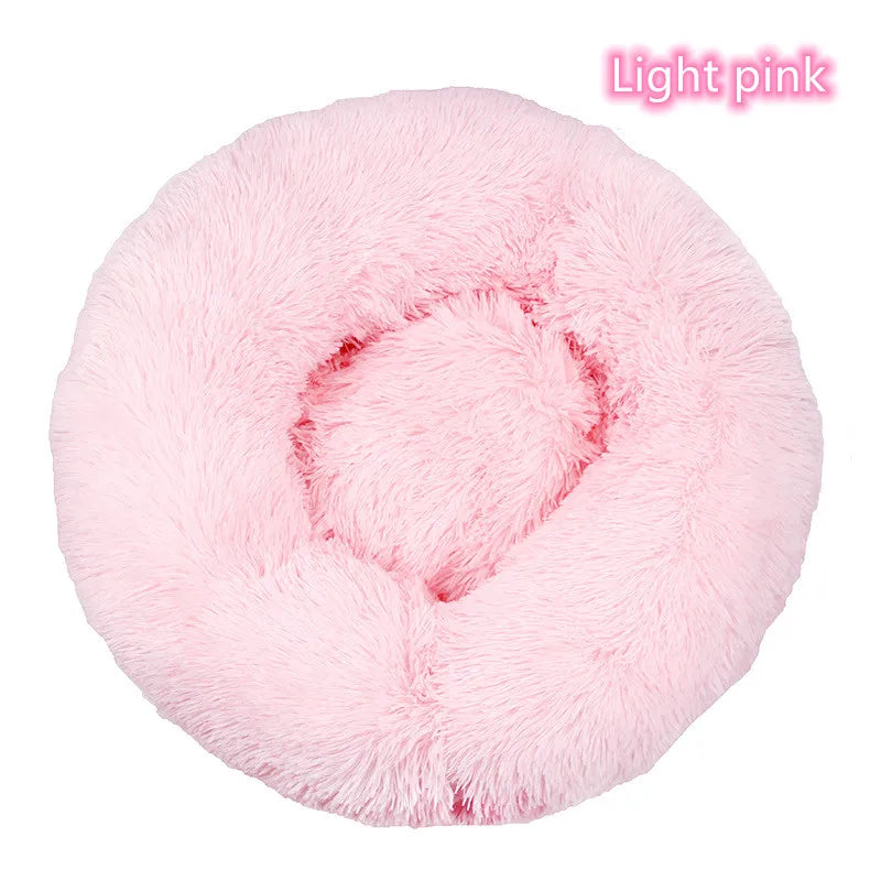 Donut Cuddler Calming Pet Bed - Light Pink